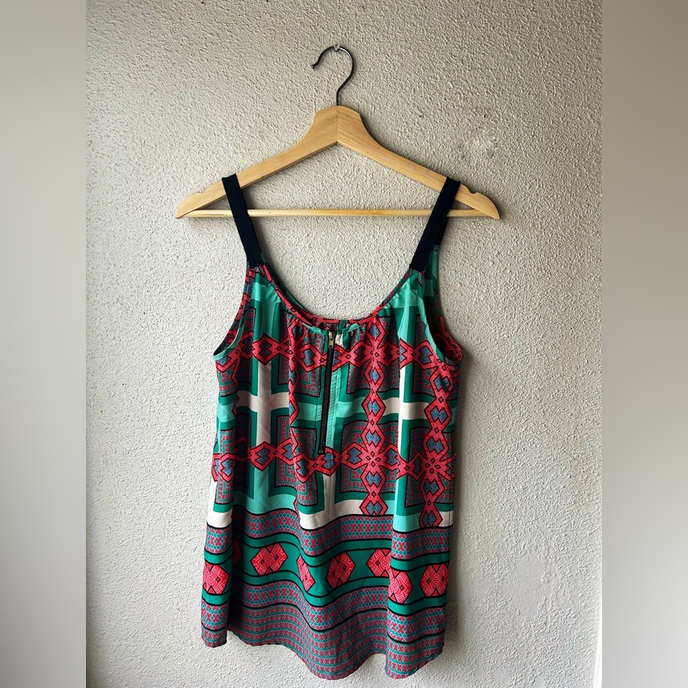 Pixley zipper back tank top